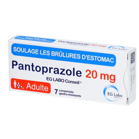 Pantoprazole EG Conseil 20 mg - 7 gastro-resistant tablets