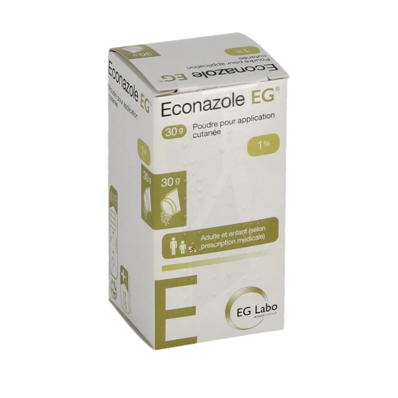 Econazole EG 1% - powder for cutaneous application - 30g