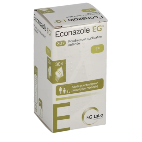 Econazole EG 1% - poudre pour application cutanée - 30g