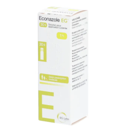  Econazole EG 1% - solution for cutaneous application - 30g EG Labo