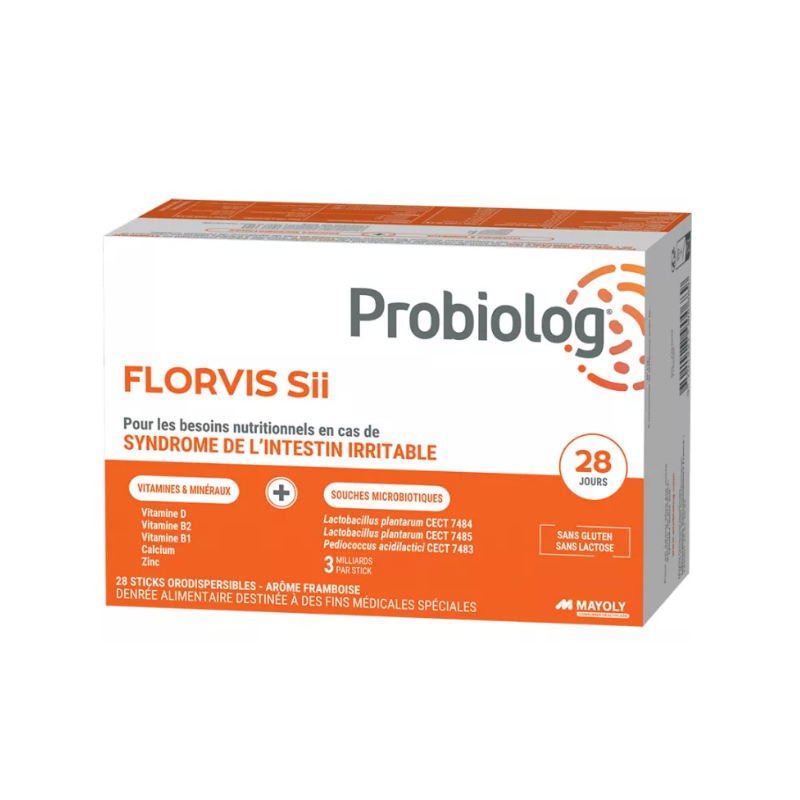 Probiolog FLORVIS Sii - Syndrome De L'Intestin Irritable - 28 Sticks Orodispersibles