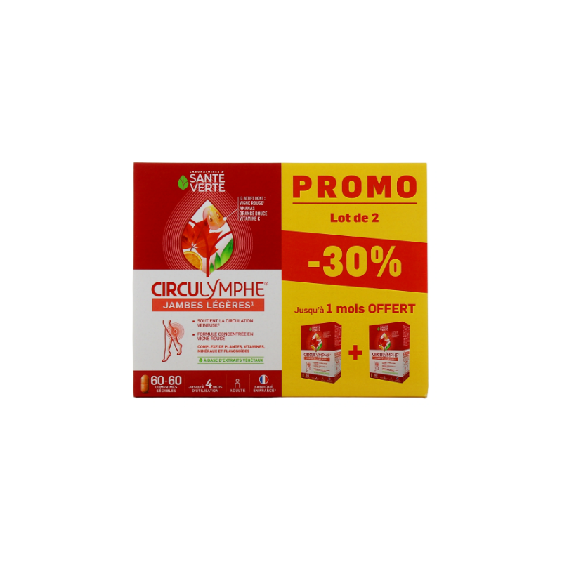 Circulymphe - Venous Circulation, Light Legs - Green Health - 2x60 Tablets - Up to 1 month free