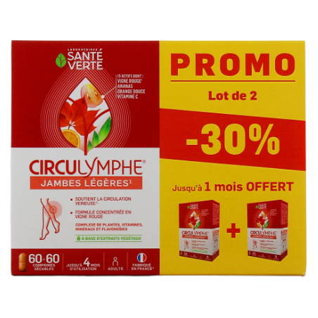 Circulymphe - Venous Circulation, Light Legs - Green Health - 2x60 Tablets - Up to 1 month free