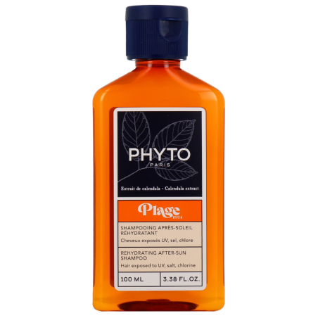 Rehydrating After-Sun Shampoo - Hair exposed to UV, Salt, Chlorine - Phyto - 100 ml