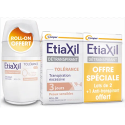 Routine Offer - Détranspirant Tolérance - Transpiration Excessive - Etiaxil - 2x15 ml + 1 Free