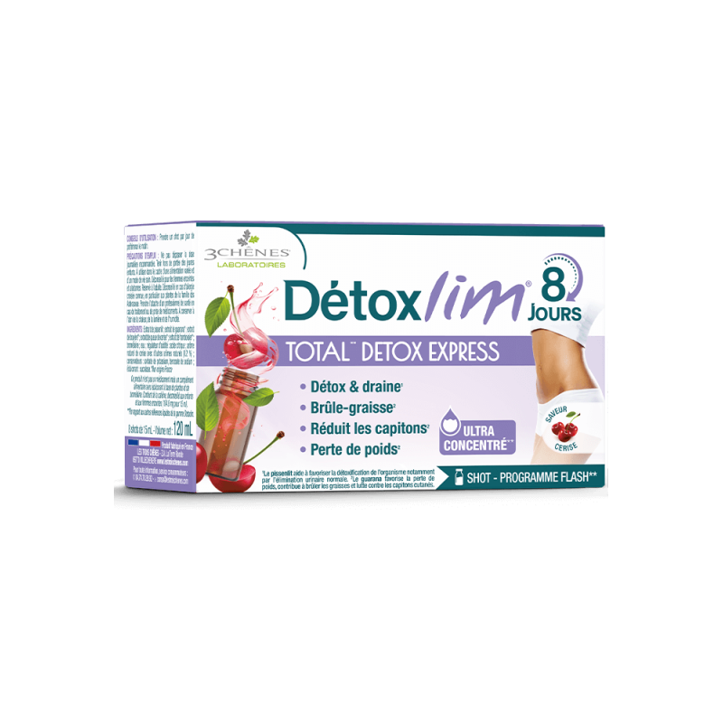 Detoxlim - Detox Express - Detox & Drain - 3 Chênes - 8 shots