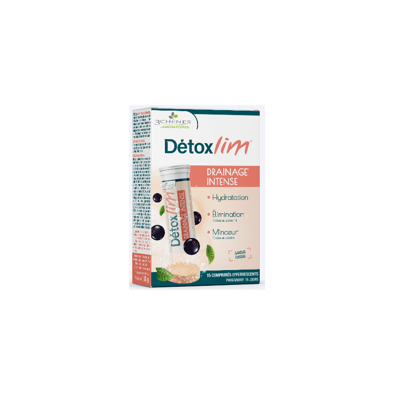 Detoxlim - Intense Drainage - Slimming & Hydration - 15 Effervescent Tablets