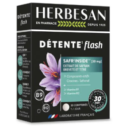 Detente flash - Relaxation & Stress - Herbesan - 30 comprimés