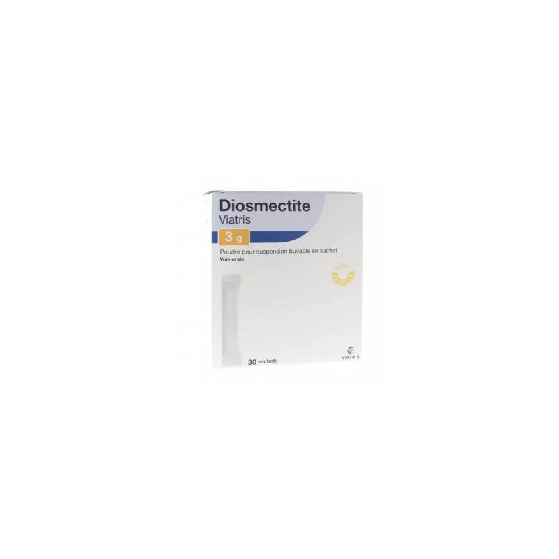 Diosmectite Viatris 3g - Diarrhea - Drinkable Suspension - 30 sachets