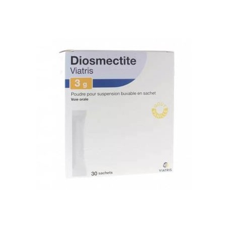 Diosmectite Viatris 3g - Diarrhée - Suspension Buvable - 30 sachets - Mylan Pharma