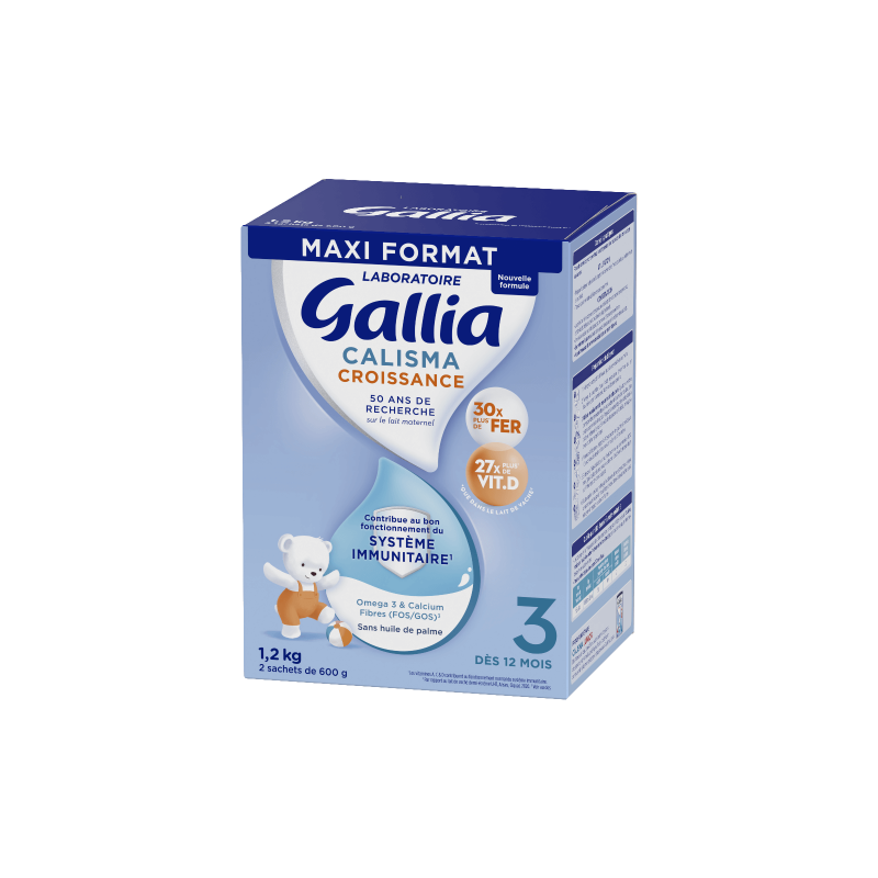 Calisma Milk - Growth - From 12 months - Gallia - 2 Sachets of 600g Gallia
