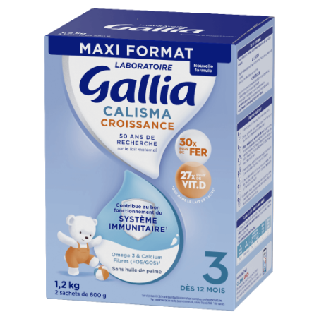 Calisma Milk - Growth - From 12 months - Gallia - 2 Sachets of 600g Gallia