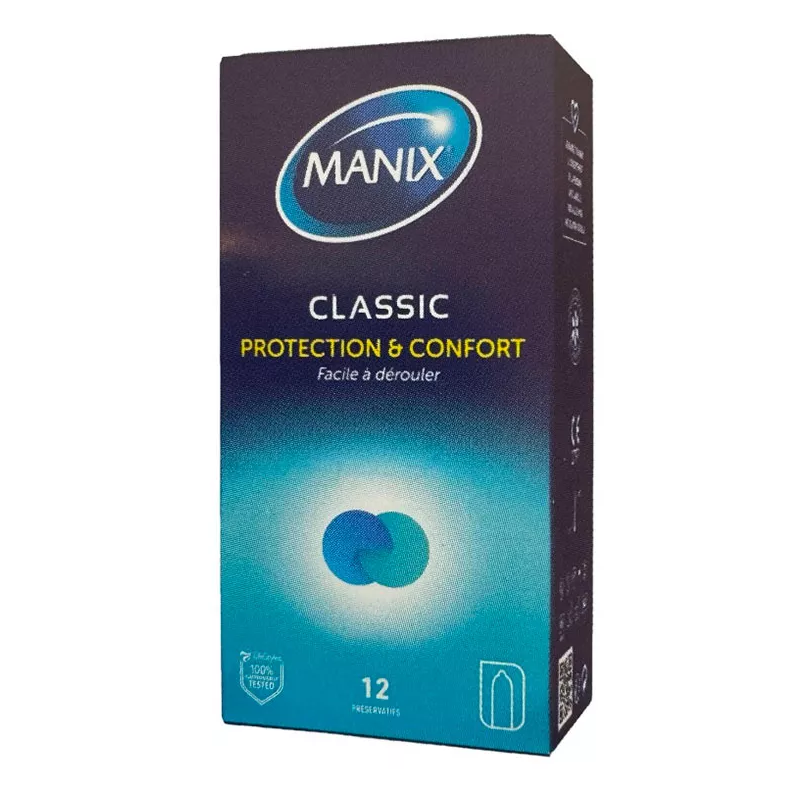 Classic Condoms - Protection & Comfort - Manix - 12 Condoms