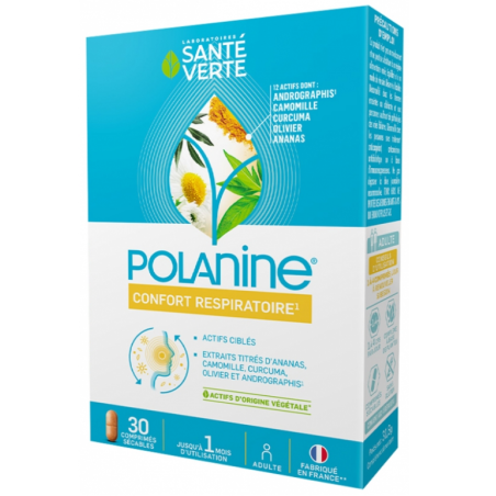 Polanine Respiratory Comfort - Green Health - 30 Tablets