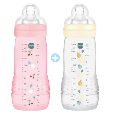 Coffret 2 Biberons Easy Active MAM -  +6 mois - 2 X 330ml