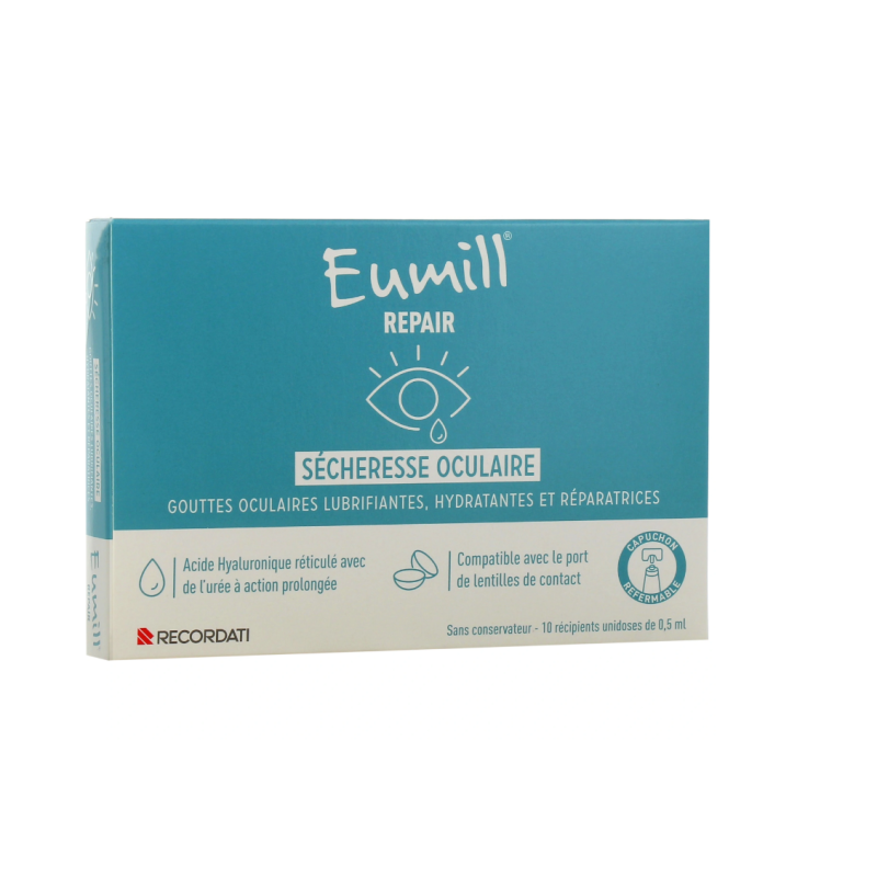 Eumill Repair - Sècheresse Oculaire - 10 Unidodes de 0.5 ml