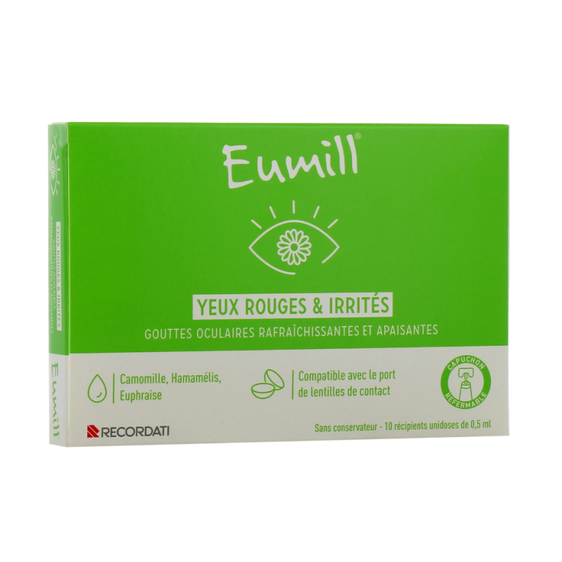 Eumill - Yeux Rouges & Irrités - 10 Unidodes de 0.5 ml
