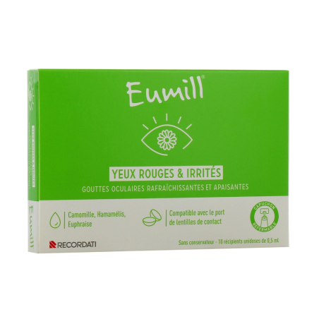 Eumill - Red & Irritated Eyes - 10 Units of 0.5 ml