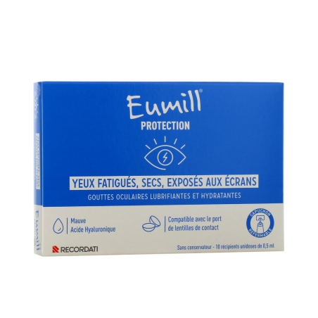 Eumill Protection - Tired & Dry Eyes - 10 Unidodes of 0.5 ml