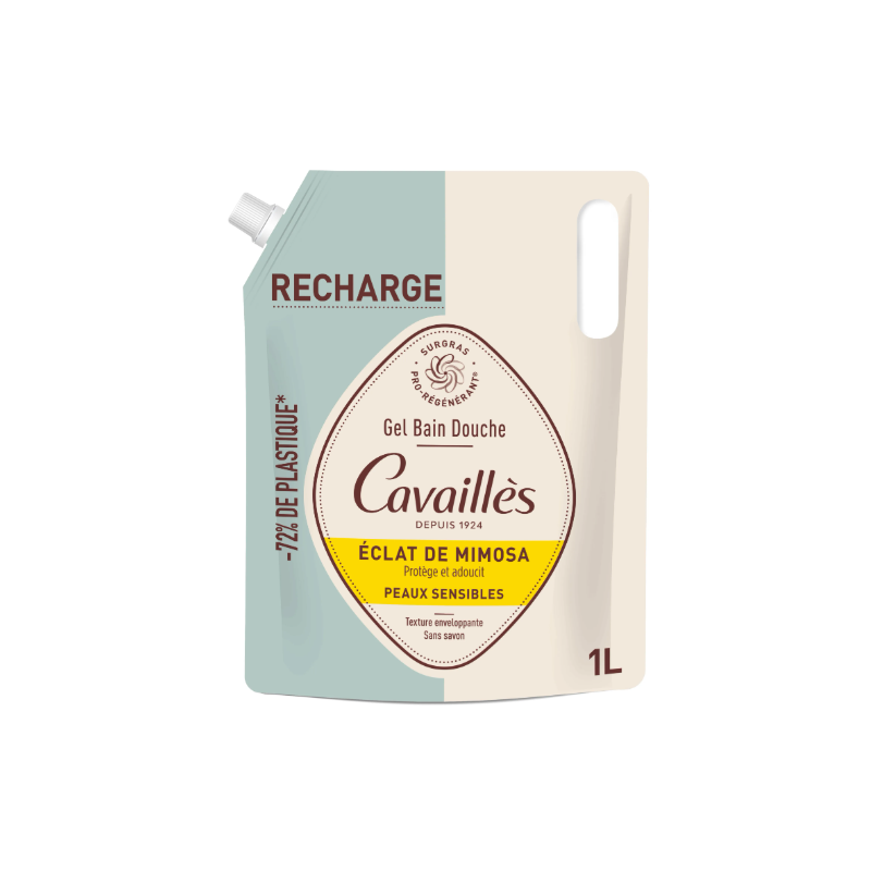 Recharge Gel Bain Douche - Eclat de Mimosa - Cavaillès - 1L