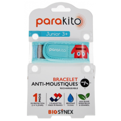 Bracelet for children aged 3+ - Mosquito repellent - Parakito - 1 bracelet - 2 refills