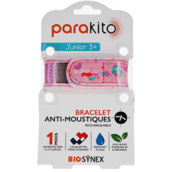Bracelet for children aged 3+ - Mosquito repellent - Parakito - 1 bracelet - 2 refills