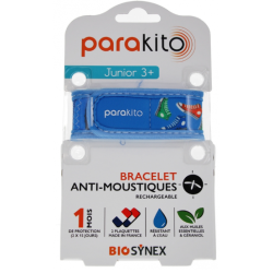 Bracelet for children aged 3+ - Mosquito repellent - Parakito - 1 bracelet - 2 refills