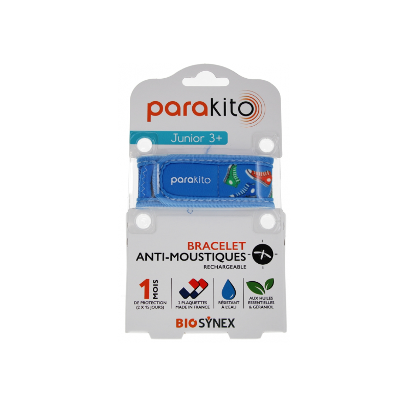 Bracelet for children aged 3+ - Mosquito repellent - Parakito - 1 bracelet - 2 refills