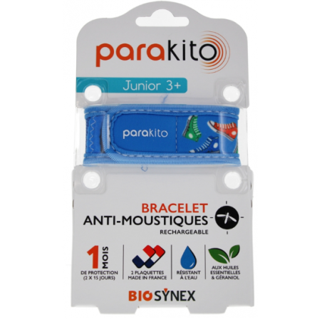 Bracelet for children aged 3+ - Mosquito repellent - Parakito - 1 bracelet - 2 refills