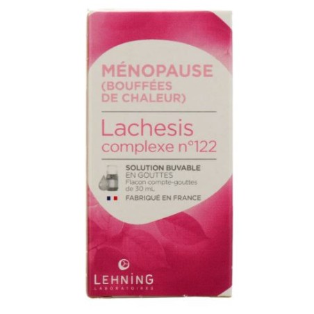 Lachesis - Complexe n°122 - Troubles de la Ménopause - Lehning - 30 ml