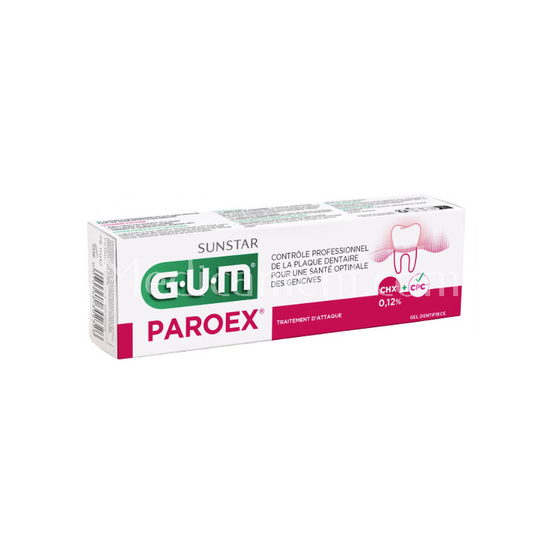 Gel Dentifrice Paroex - Traitement D'Attaque - G.U.M - 75 ml