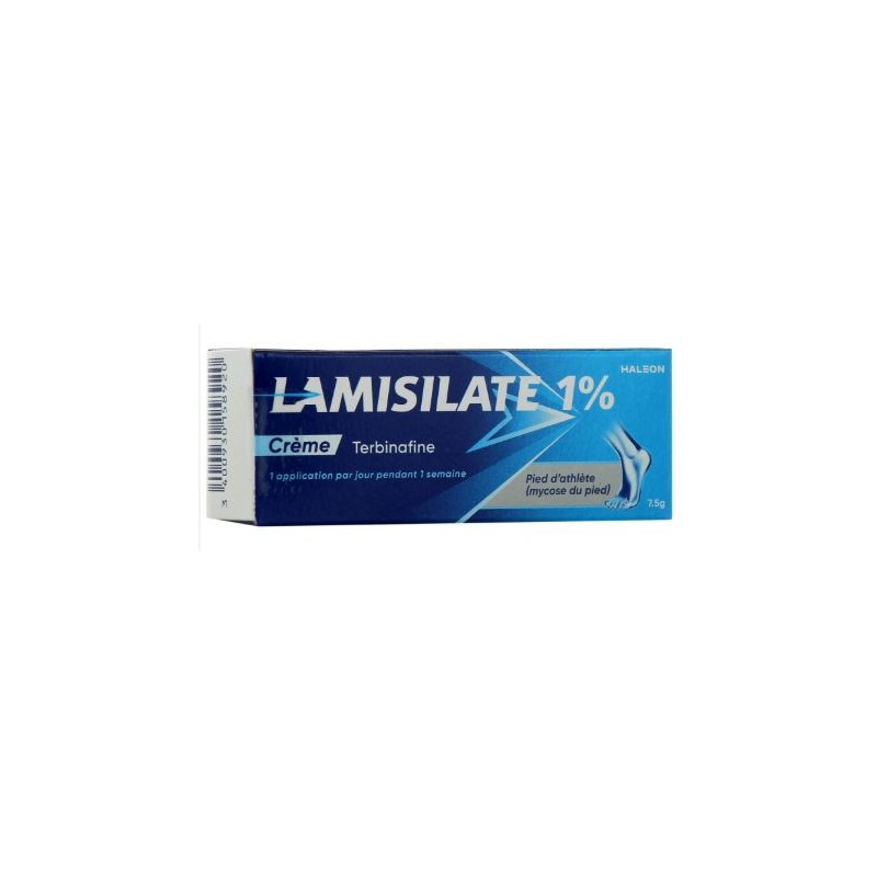 Lamisilate Crème 1% Terbinafine Mycose du Pied 7.5g, Haleon