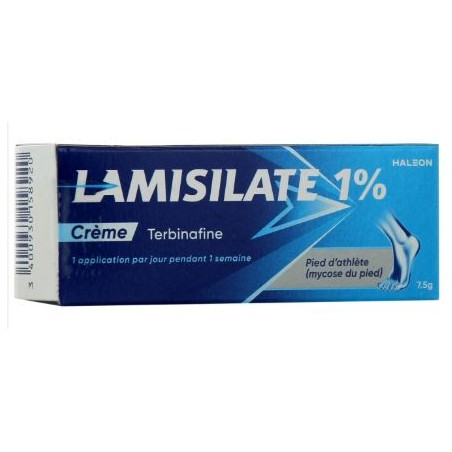 Lamisilate Crème 1% Terbinafine Mycose du Pied 7.5g, Haleon