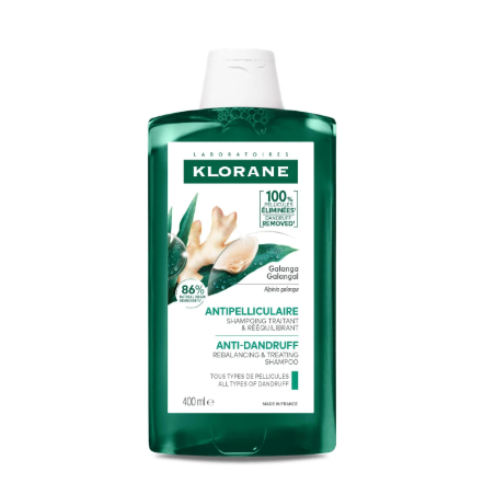 Galangal Rebalancing Shampoo - Anti-Dandruff - Klorane - 400 ml