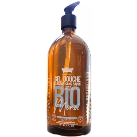 Ultra-Rich Shower Gel - Organic Monoï - Les Petits Bains de Provence - 1L