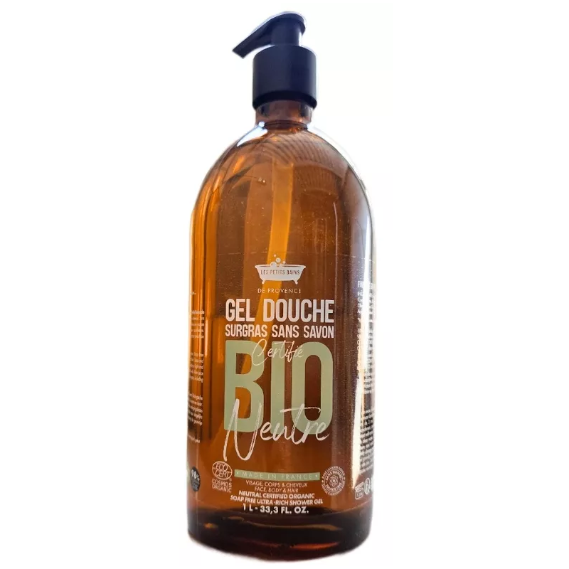 Gel Douche Surgras - Neutre Bio - Les Petits Bains de Provence - 1L