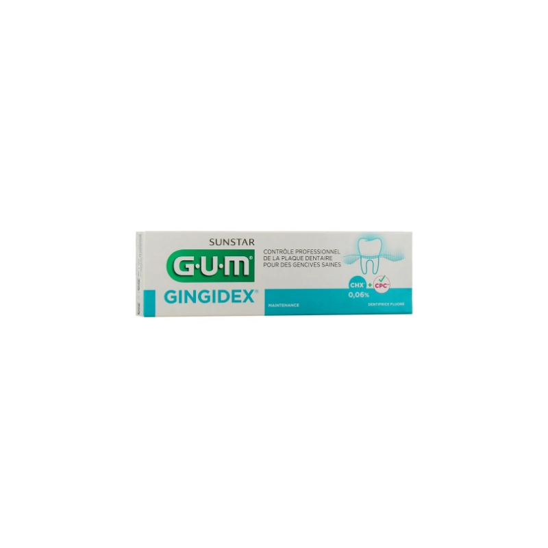 Dentifrice Gingidex - Plaque Dentaire - Gencive Saine - GUM - 75 ml