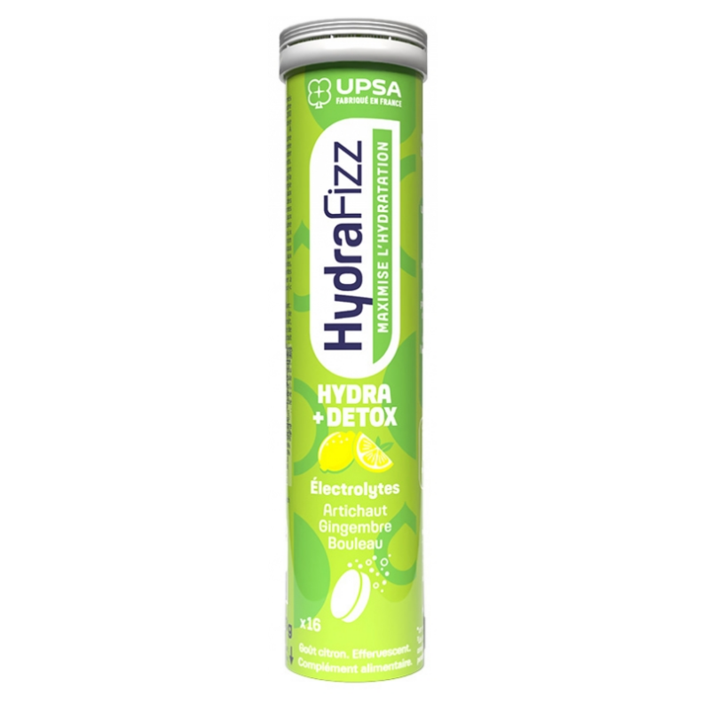 HydraFizz - Hydra+Detox - Lemon Flavour - UPSA - 16 Tablets