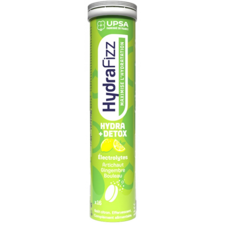 HydraFizz - Hydra+Detox - Lemon Flavour - UPSA - 16 Tablets