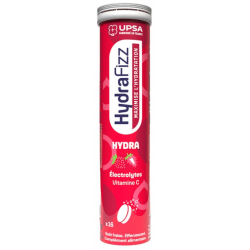 HydraFizz - Hydra - Goût Fraise - UPSA - 16 Pastilles Effervescents