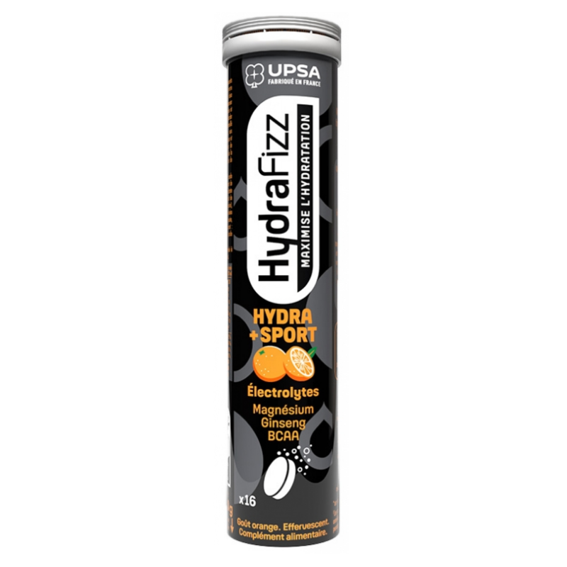 HydraFizz - Hydra+Sport - Orange Flavour - UPSA - 16 Tablets
