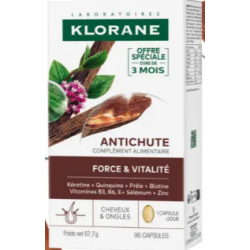 Antichute - Force & Vitalité - Klorane -90 capsules