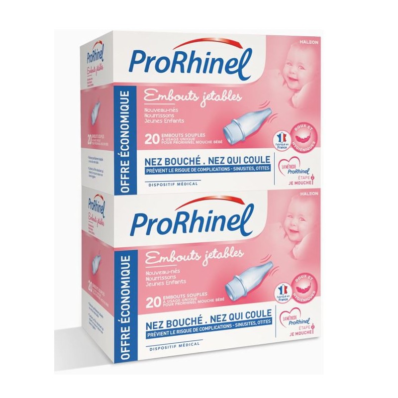Lot de 40 Embouts Jetables Souples Pour Prorhinel Mouche Bébé 2 x20