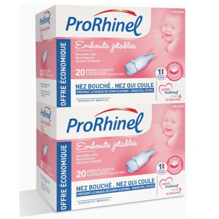 Lot de 40 Embouts Jetables Souples Pour Prorhinel Mouche Bébé 2 x20