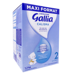 Lait Calisma - 2 ème Age - 6 à 12 Mois - 2 Sachets de 600G
