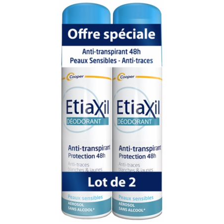 Daily Deodorant - Antiperspirant - Alcohol-Free - Etiaxil - 2x150ml