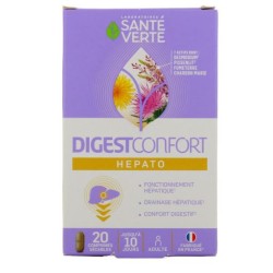 Digest confort hepato - Liver Drainer - Santé Verte - 20 tablets - Sante verte