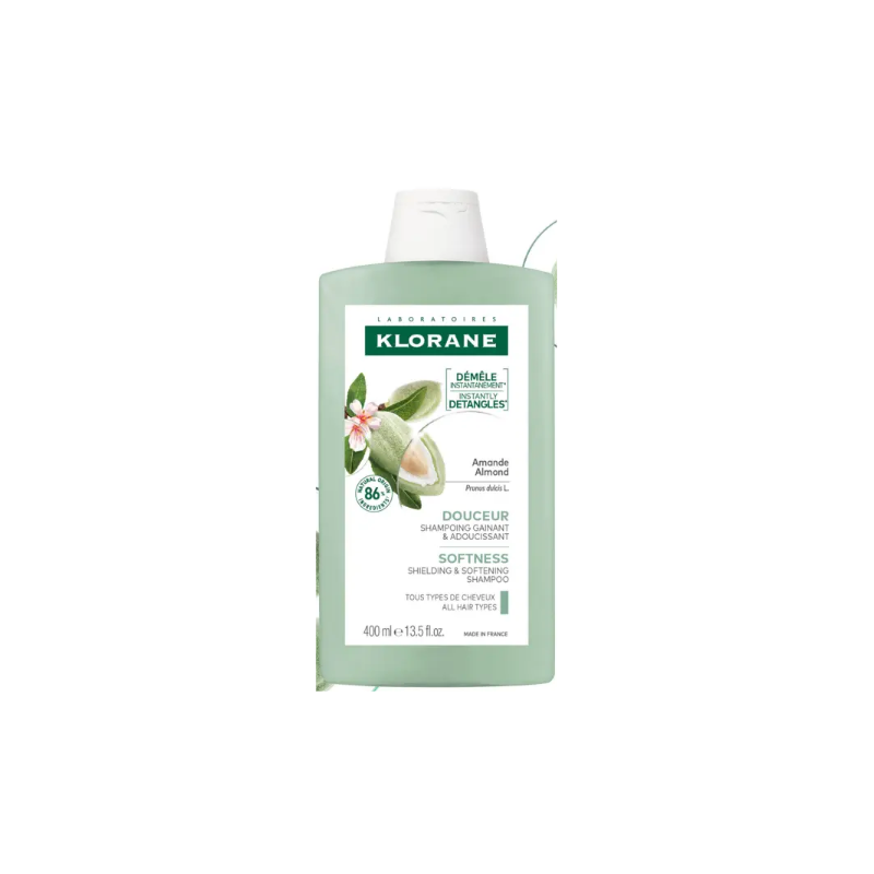Shampooing au Lait d'Amande - Tous types de Cheveux - Klorane 400 ml