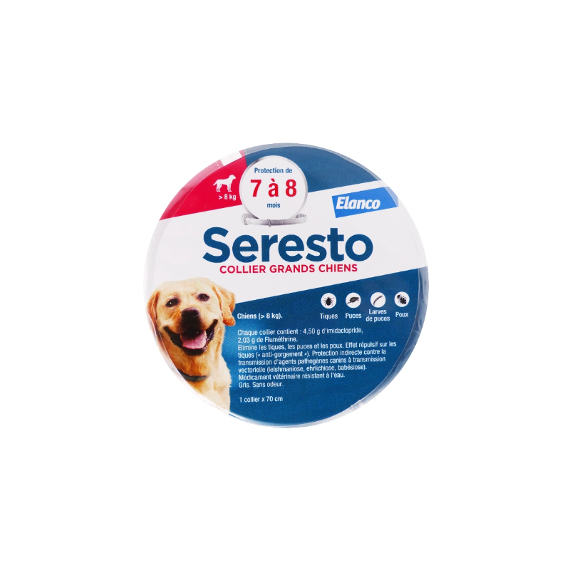 Seresto Large Dog Flea Flea Collar, Bayer, 8 Months of Protection