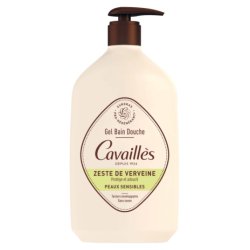 Gel Bain Douche - Zeste de Verveine - Peaux Sensibles - Cavaillès - 1L